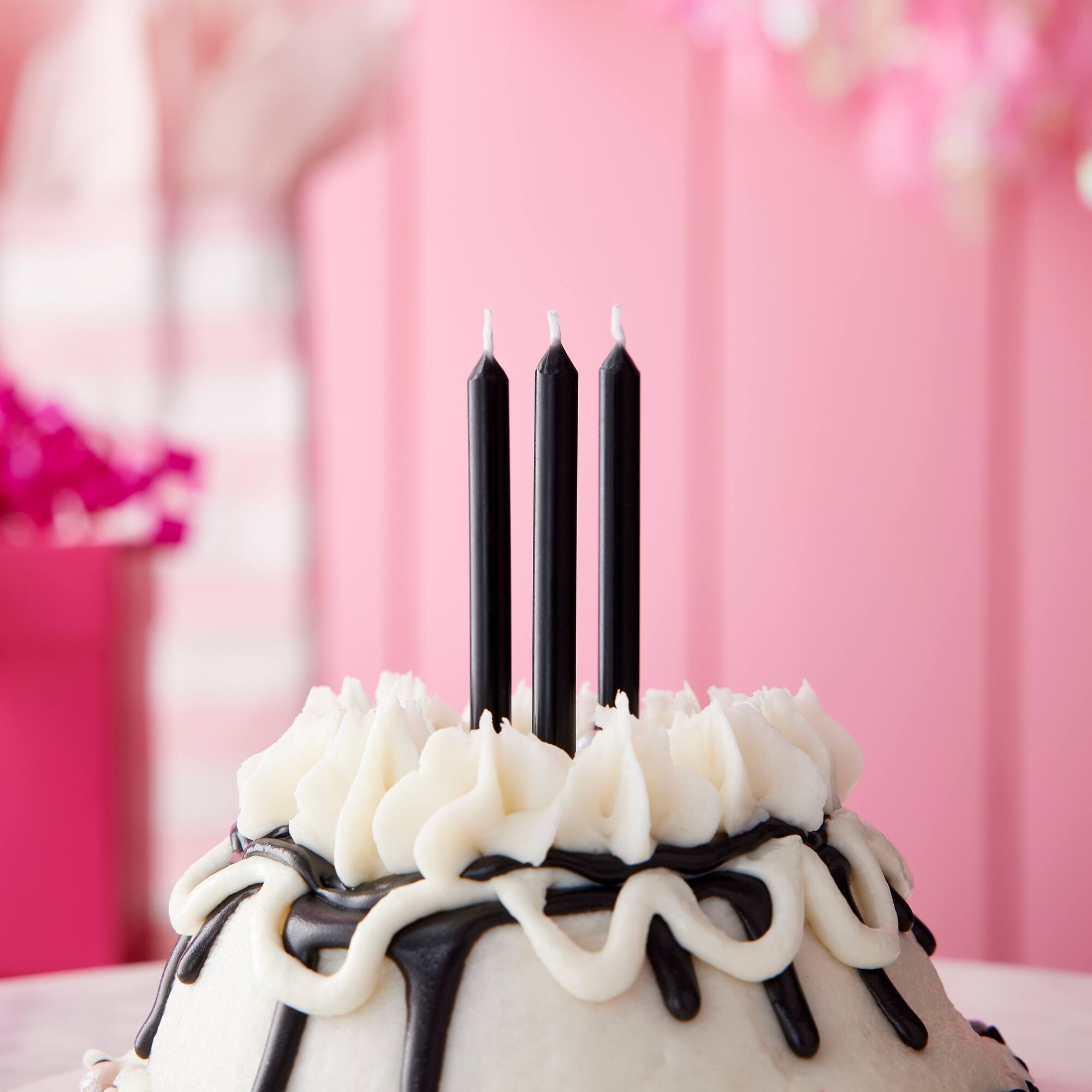 12 Packs: 12 ct. (144 total) Black Candles by Celebrate It®